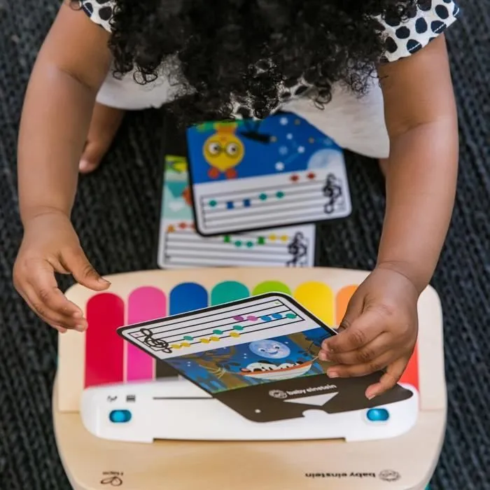 Jouet d'éveil musical en bois tactile et électronique HAPE Baby Einstein Piano magic touch-1