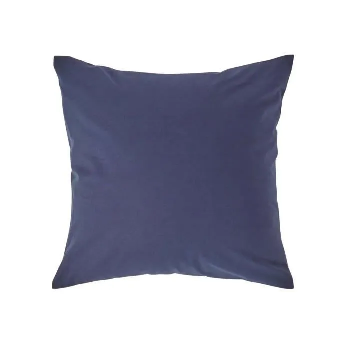 Taie d'oreiller - Homescapes - Bleu Marine - 100% Coton Égyptien - 200 Fils - 40 x 40 cm-0
