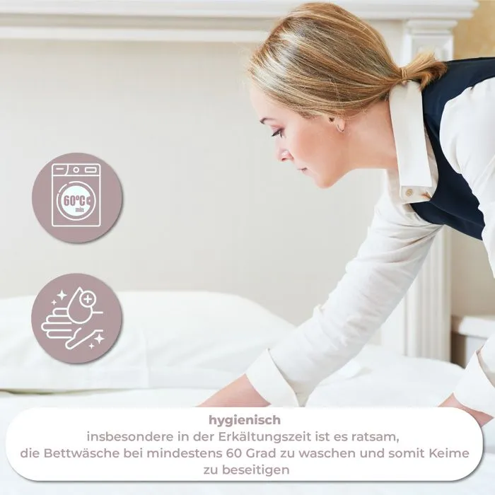 Drap Plat Blanc 140 x 200 cm - Draps de lit 100% Coton, Qualité Hôtelière, Doux et Respirant Couverture 125 g-m²-3