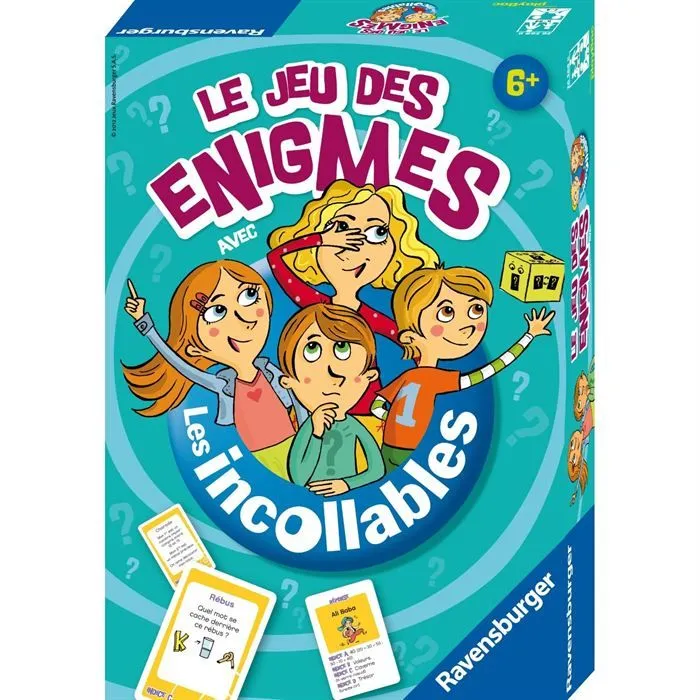 LES INCOLLABLES Le jeu des Enigmes - Ravensburger - Jeu de société enfants - Réfléxion et logique - 2 à 4 joueurs - Dès 6 ans-0