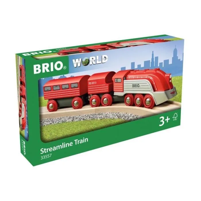 Brio World Train Aérodynamique - Accessoire Circuit de train en bois - Ravensburger - Mixte dès 3 ans - 33557-4