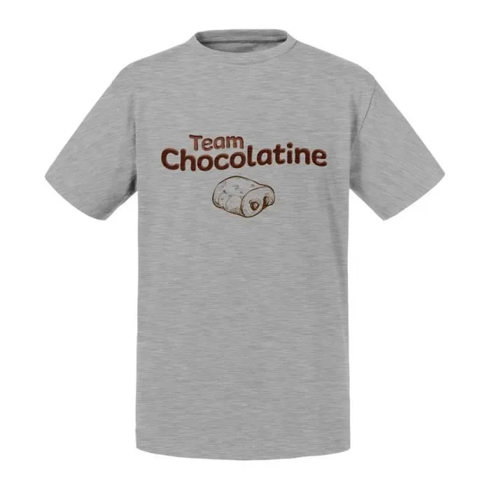 T-shirt Enfant Gris Team Chocolatine Humour Blague Toulouse Sud-0