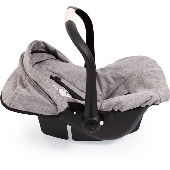 Siège Auto de Poupée Gris - BAYER - Convient aux poupées jusqu’à 46 cm - Ceinture de sécurité intégrée-7