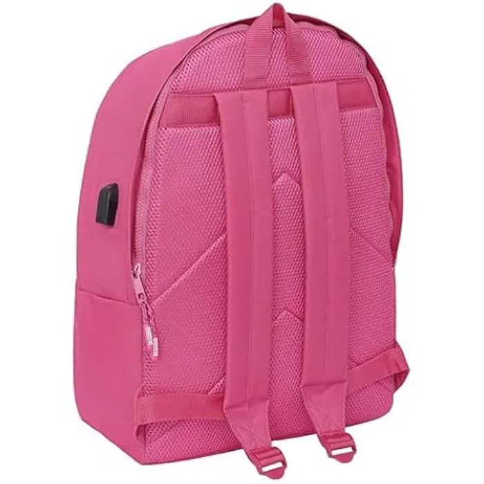 Sac à dos pour ordinateur portable 15,6" SAFTA Munich Basic - Tissu recyclé - Fuchsia-1