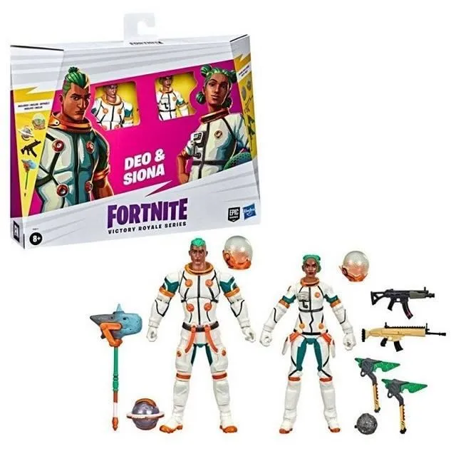 Fortnite Victory Royale Series - Figurines 2022 Battle Royale Pack Deo & Siona 15 cm-0