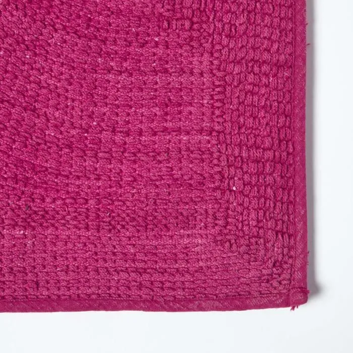 Tapis de bain haut de gamme 2 pièces Bordeaux-3