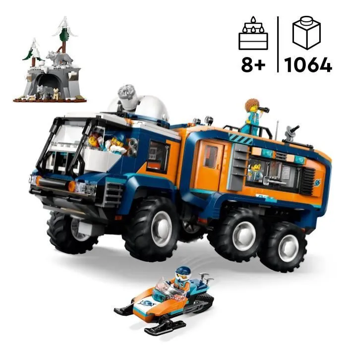 LEGO City 60471 Le Camion Scientifique des Explorateurs en Arctique - Jeu Garçon dès 8 ans-1