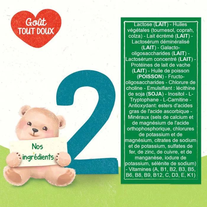 3 Boîtes de Lait en poudre Blédilait 2 (3x900g) - Blédilait De 6 à 12 Mois-4