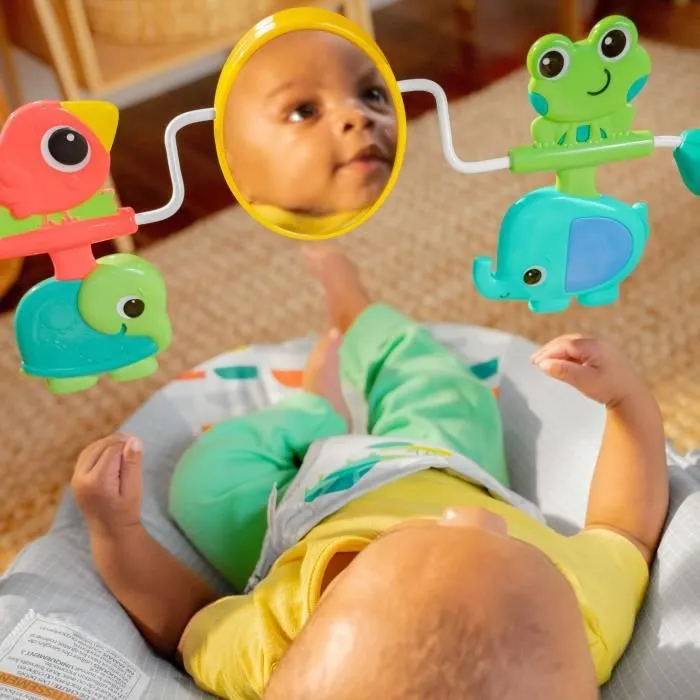 BRIGHT STARTS Transat bébé Animaux, Vibrations apaisantes, Arche d'éveil avec jouets interactifs-2