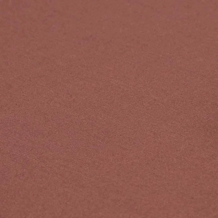 Drap-housse uni 90 x 190 cm 100% coton égyptien 200 fils coloris chocolat-2