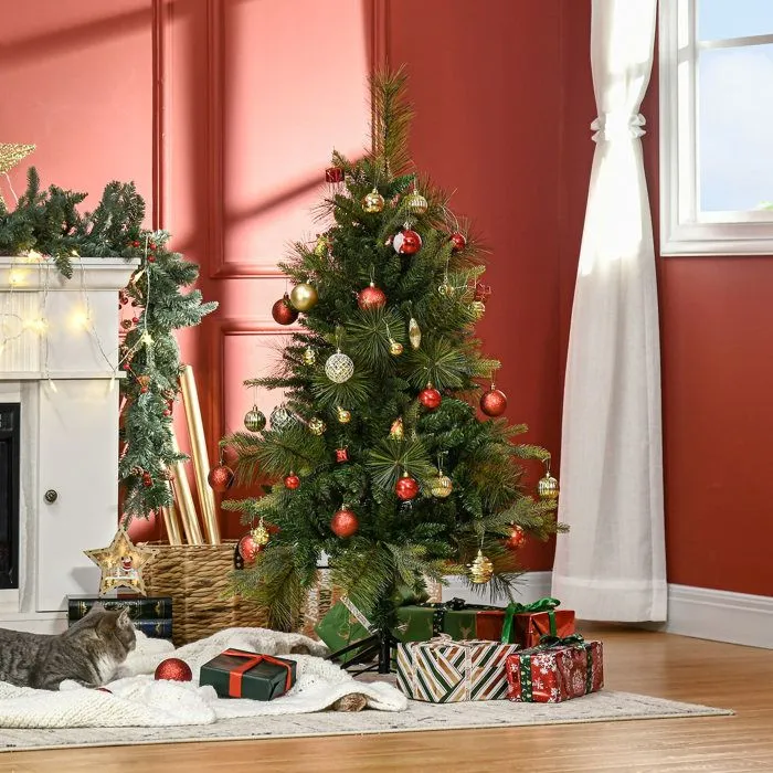 HOMCOM - Sapin de Noël - PVC - 61x61x120cm - Vert-1