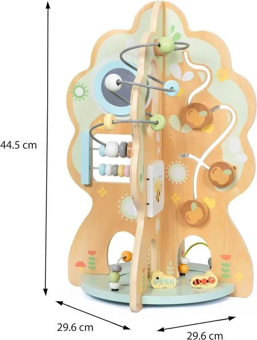 Jouet d'Activité Éducatif - Mamabrum - Forme d'arbre - 10 en 1 - Miroir - Engrenages - Horloge-2