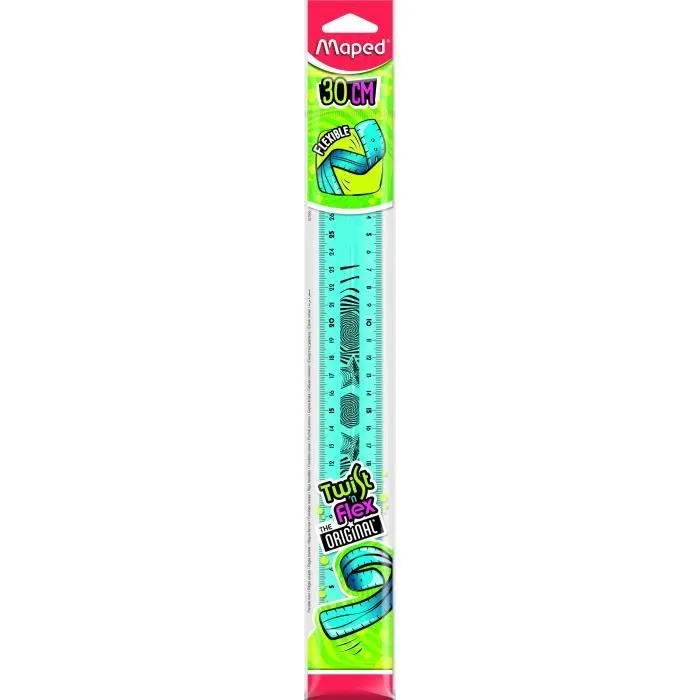 Règle plate Twist'n Flex 30cm - MAPED - souple et incassable-0