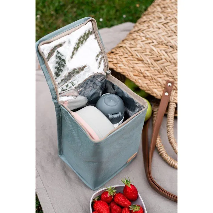 BEABA, Pochette repas isotherme gris chiné-2