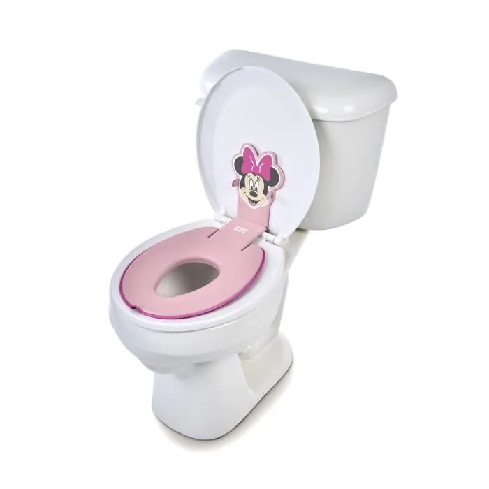 DISNEY BABY- MINNIE- Réducteur de lunette de toilette enfant universel adhésif, innovant, Installation rapide, semi-permanent-0