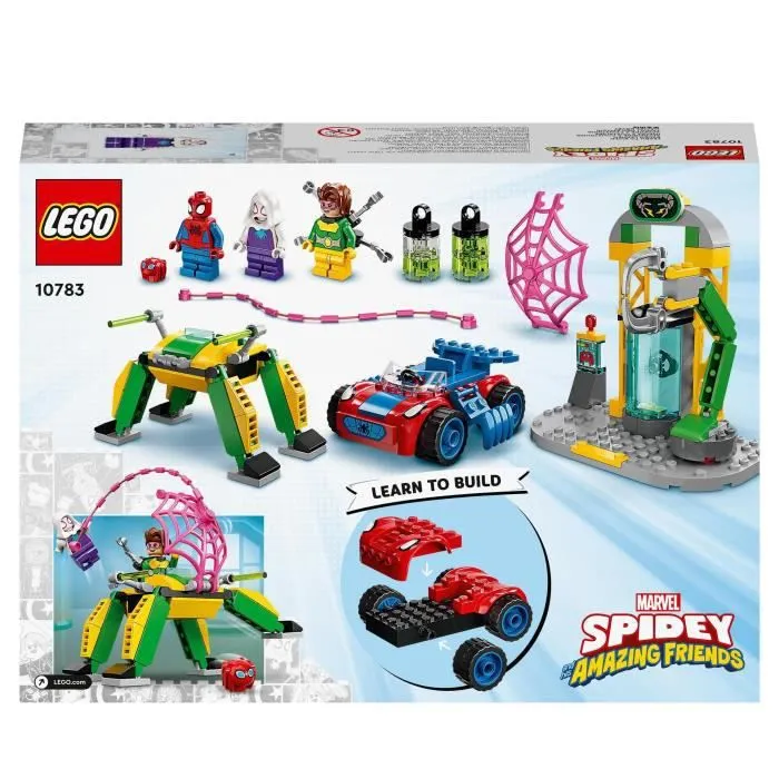 LEGO® 10783 Marvel Spidey et Ses Amis Extraordinaires, Spider-Man dans le Labo du Docteur Octopus, Jouet pour Enfants +4 Ans-5