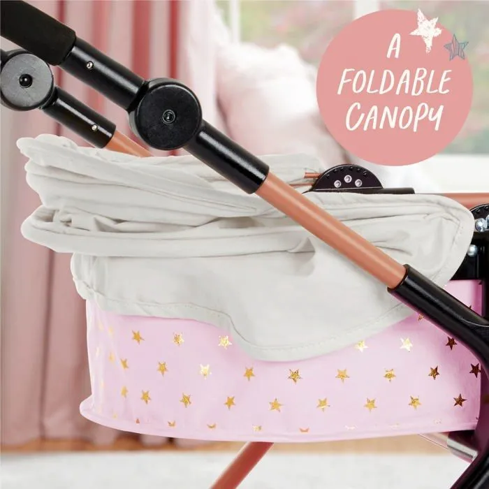 Landau - poussette Battat - BAB7610C1Z - Poussette Double pour Poupons de 35,56cm-3