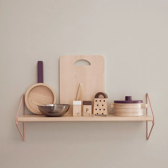 Ensemble Ustensiles De Cuisine En Bois Kid's Hub - Kids Concept - Ensemble de cuisine BRISTO - 8 pièces-4