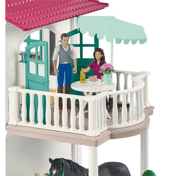Grand Centre Équestre de Lakeside pour chevaux schleich, Coffret figurines schleich avec 192 éléments inclus dont 2 chevaux, Écurie-6