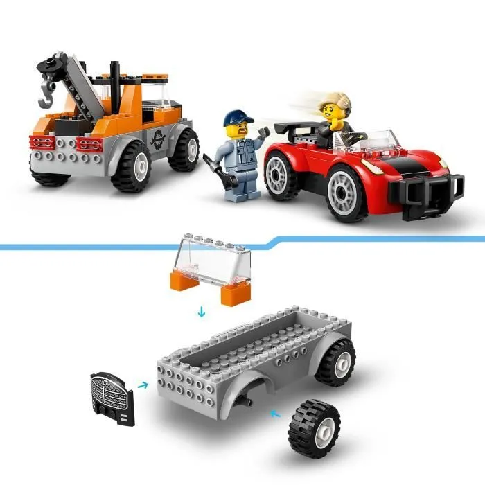 LEGO® City 60435 La dépanneuse et la voiture de sport, jeu de construction dès 4 ans-2