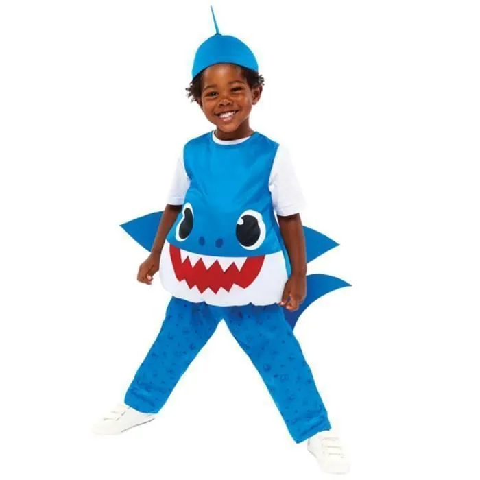 Déguisement Baby Shark Papa Bleu Bébé - Rubie's - Combinaison Intégrale Polyester - 24 mois et plus-0