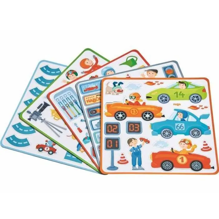 HABA Ensemble de jeu magnétique Zippy Cars 301948-2