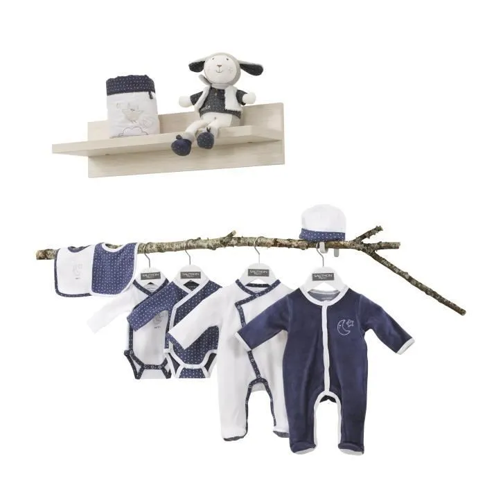 Pyjama bébé à manches longues en velours-2