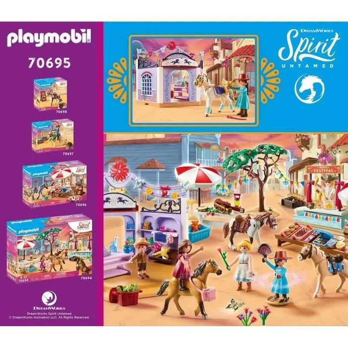 PLAYMOBIL - Boutique d'équitation de Miradero - Personnage, Cheval, Comptoir et Accessoires-3
