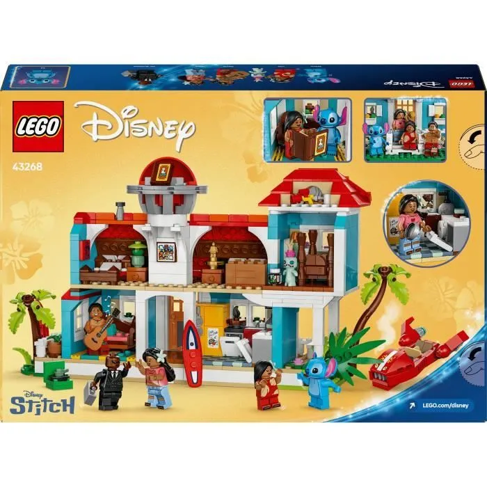 LEGO® Disney La Maison sur la Plage de Lilo et Stitch, Jeu de Construction pour les Enfants et les Fans 43268-5