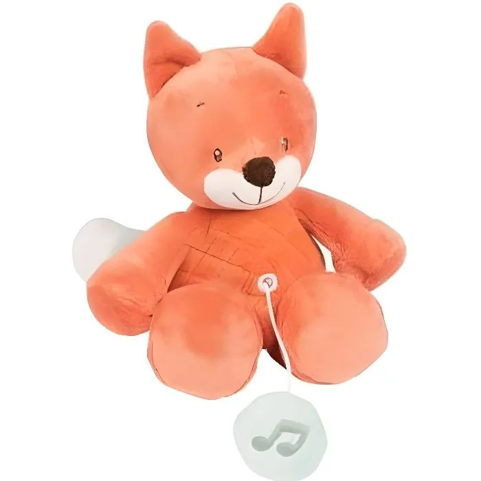 Peluche musicale - NATTOU - Renard Orange Mini Fanny & Oscar - Stimule le sens - Idéal pour bébé-0