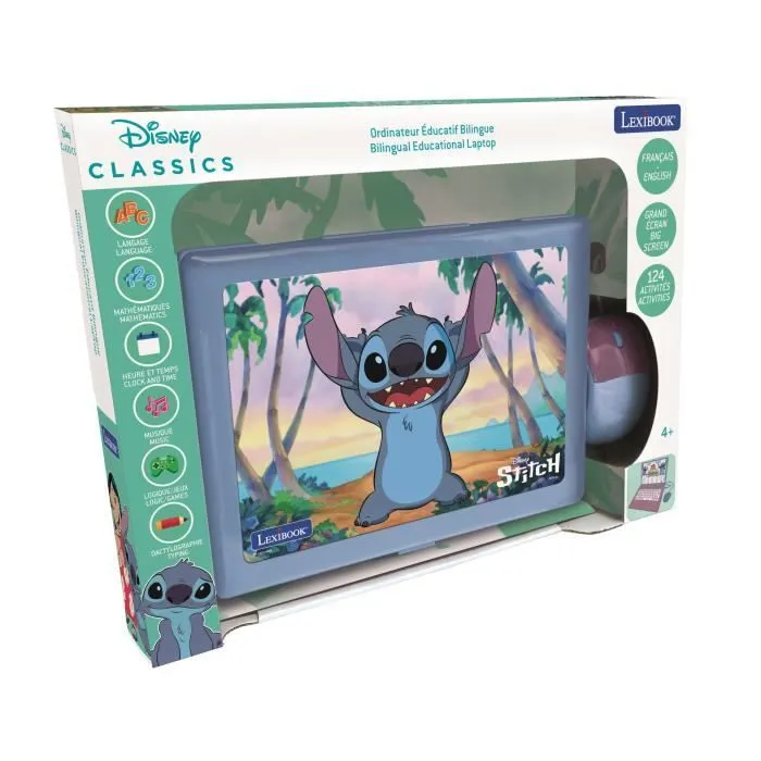 Ordinateur éducatif bilingue STITCH – 124 activités (Français-Anglais)-2