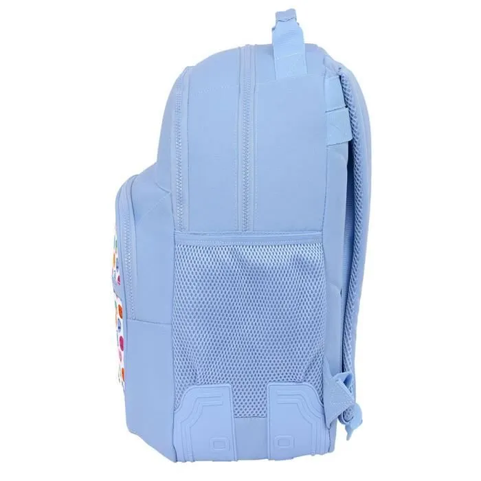 Sac à dos - Smiley World - Heureux - 42 CM - 2 Compartiments - 20 Litres - Bleu-1