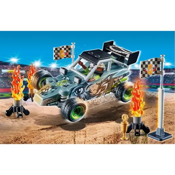 PLAYMOBIL - 71044 - Promo Pack - Stuntshow Cascadeur et buggy-3