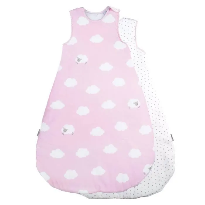 ROBA Gigoteuse Bébé Kleine Wolke - Différentes Tailles - Toute l'Année - Rose / Blanc-0