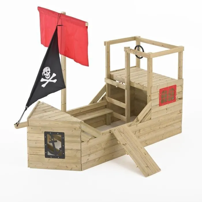 Bateau Pirate En Bois Galléon - TP TOYS-0