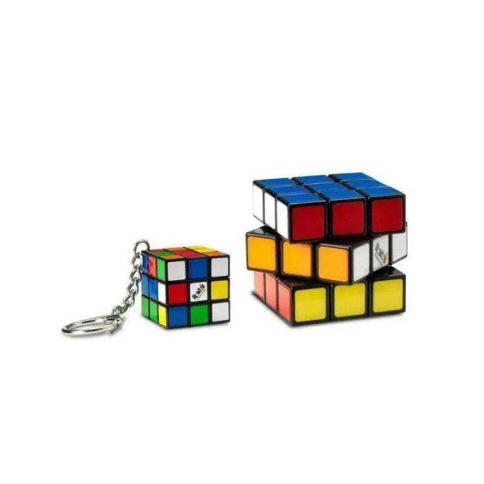 Coffret Rubiks Cube 3x3 + 1 Porte-Clés-3