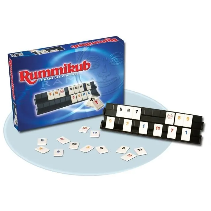 RUMMIKUB Chiffres, Jeu de societe de reflexion, Jeu de plateau type educatif, Version francaise-1