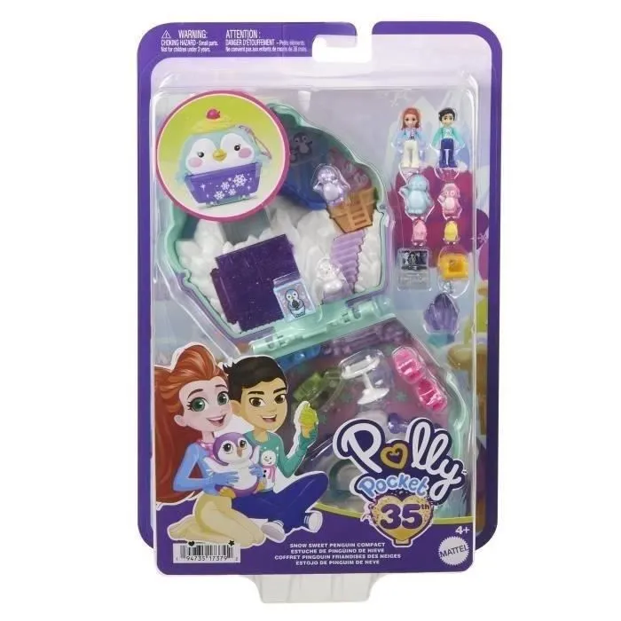 Polly Pocket-Pingouin des Neiges-Coffret avec figurines HRD34-1