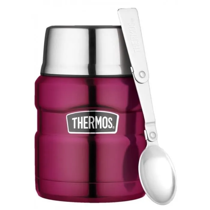 Lunch Box isotherme - THERMOS - KING - 0,47L - garde chaud 7h - acier inoxydable incassable-0