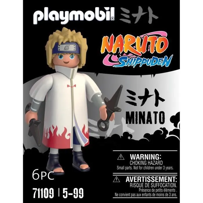 PLAYMOBIL 71109 Minato Figurine, Naruto Shippuden, Ninja du manga avec accessoires, Dès 5 ans-2