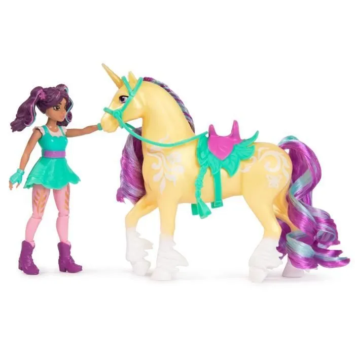 SPIN MASTER COFFRET LICORNE ET POUPEE LEAF ET AVA Unicorn Academy-2