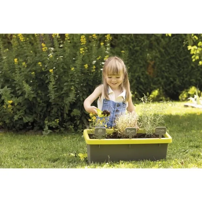 Jardinière Smoby Eden garnie 20L - Accessoires de jardinage et écriteaux-2