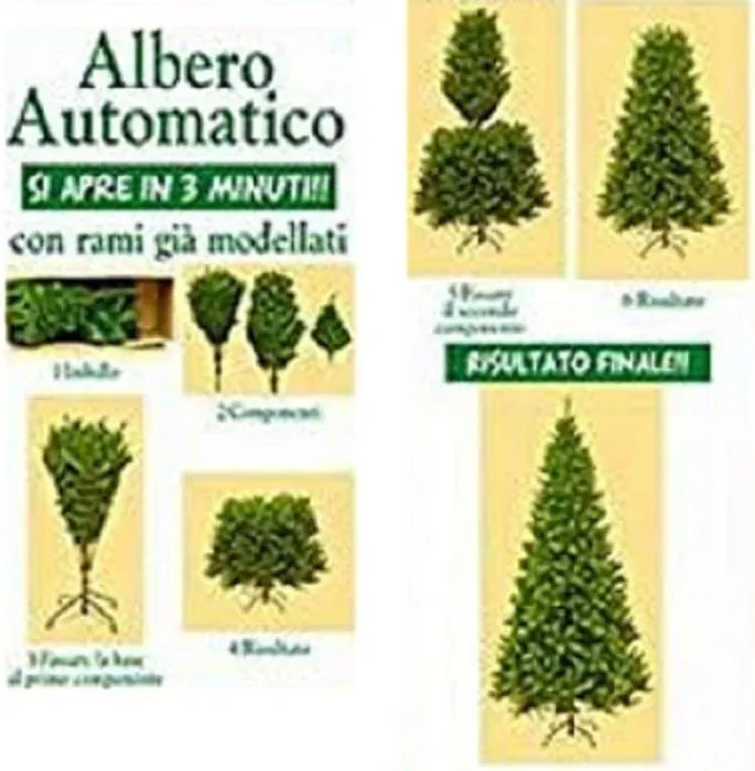 Megashopitalia - 1 - Arbre de Noel Slim pin Vert 20 cm Super epais realiste Ouverture Parapluie 58 cm diametre (Vert)-0