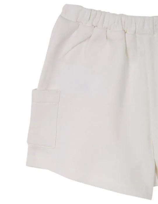 Coffret textile Gocco Falda Pantalon Felpa, Jupe-Short Bebe Fille, Blanco ROTO,-3