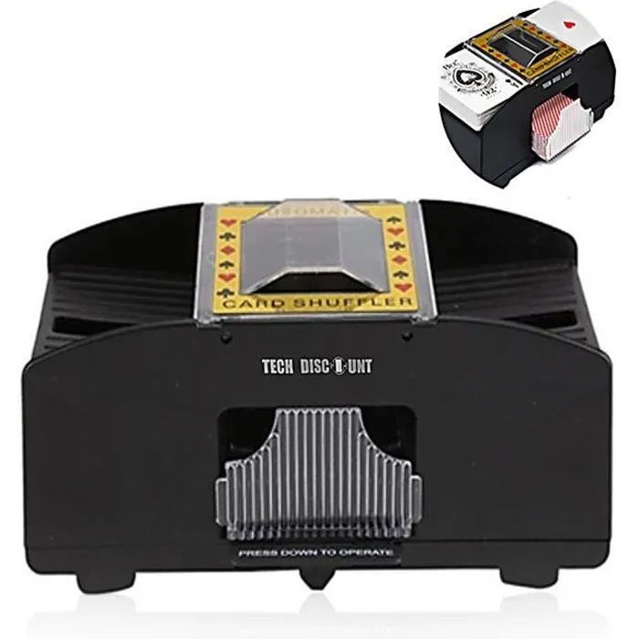 Machine à mélanger les cartes automatique poker blackjack manuel électrique croupier casino équipement de jeu distributeur-0