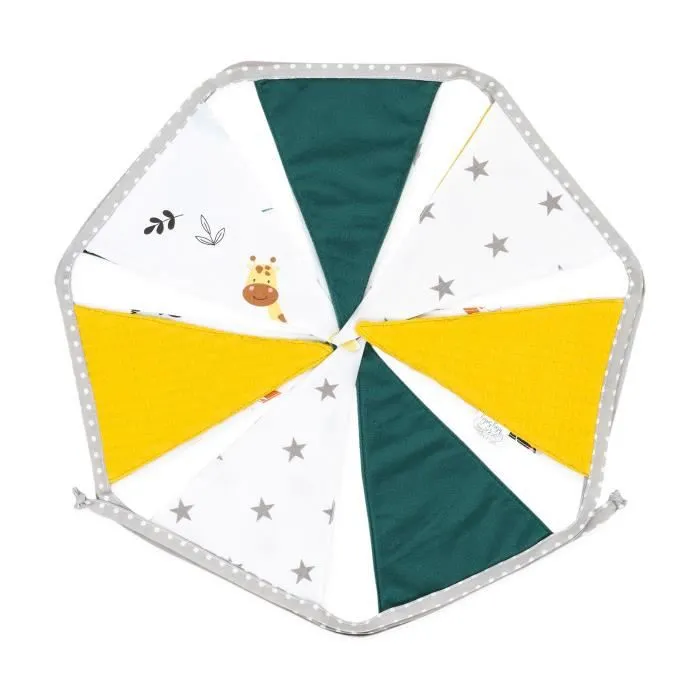 Guirlande fanion tissu 350 cm Velours, Coton Gaufré - fanion chambre enfant guirlande drapeau Safari-3