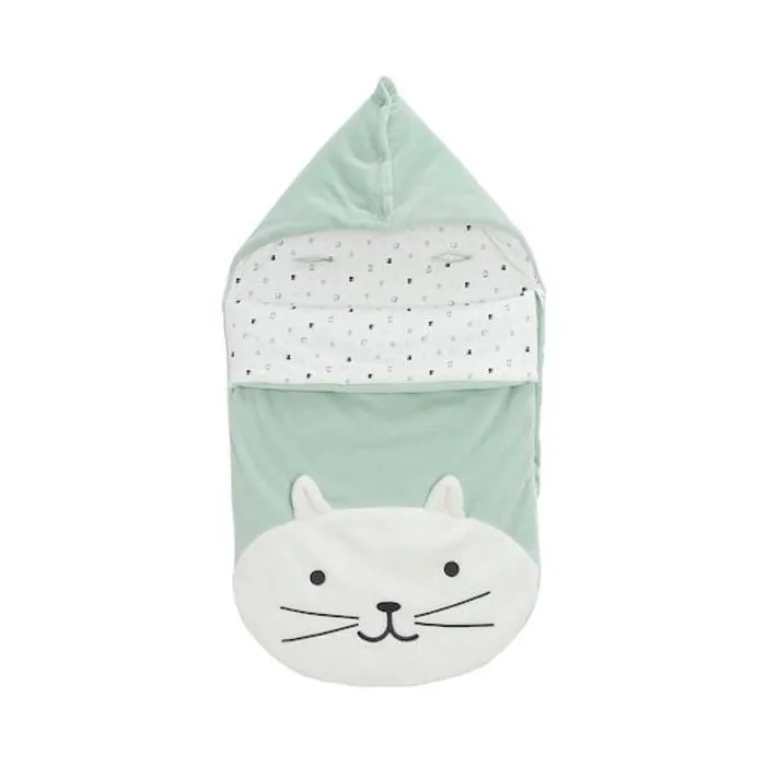 Nid d'ange Chat Vert Sauge Pale Taille unique-1