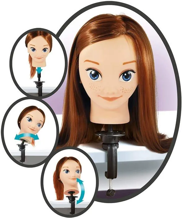 Kit de coiffure BUKI FRANCE Professional Studio Hair - Tête à coiffer de qualité professionnelle avec accessoires-4