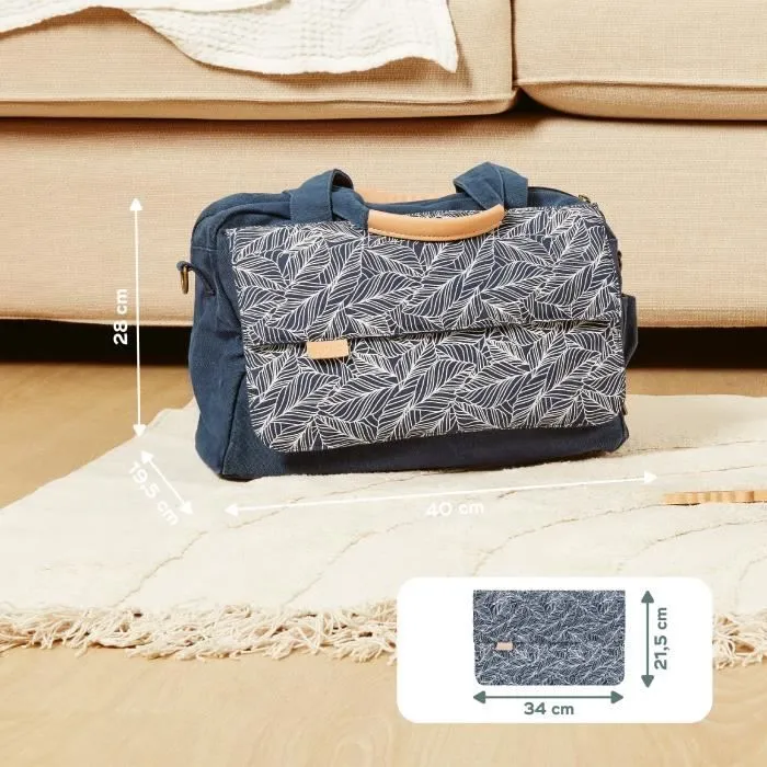 Babymoov Sac (à langer) Day to Day - Tendance et Fonctionnel, Capacité 23L, Nombreuses poches, 6 Accessoires inclus, Palm-5