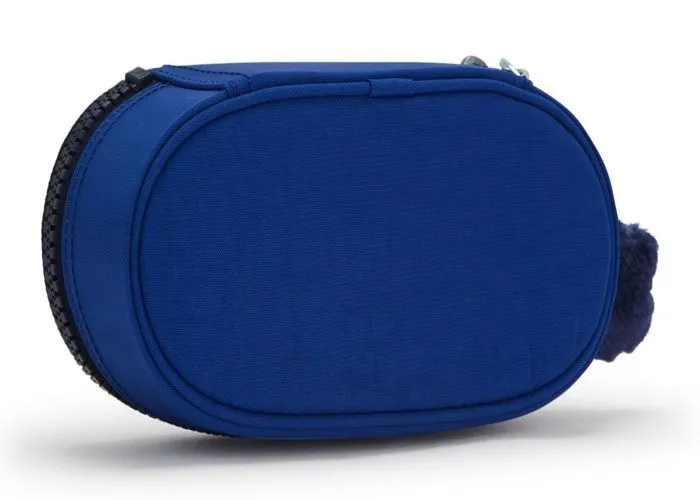 kipling Trousse à crayons bleu jaune fluo pour fille et garçon - Back To School Duobox Pencase M Blue Ink C 209883-2